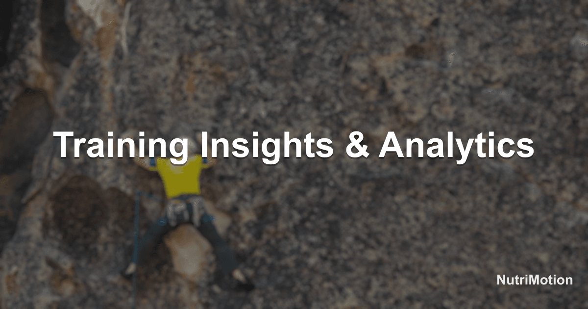 New Training Insights: Monthly Calendar & Workout Analytics