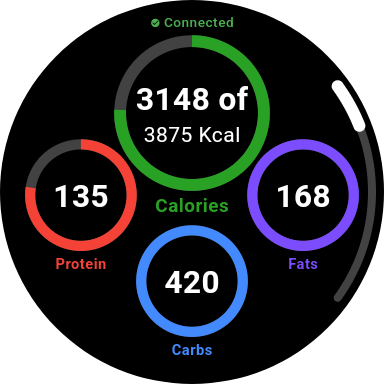 Nutrition tracking on Wear OS